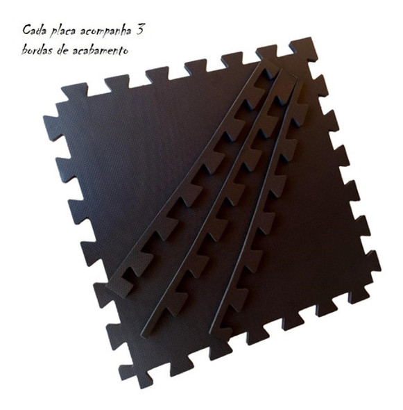 Tatame Tapete Eva 1x1 Metro 30mm 100x100x3cm Preto 1