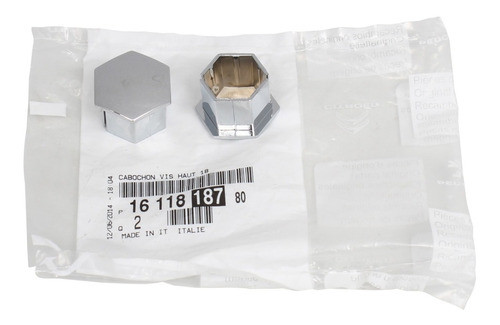 2 Tapa Cromada Bulon Rueda Citroen Berlingo Capuchon Llanta 0