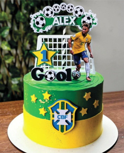 Arquivo Digital Silhouette Topo De Bolo Neymar 0