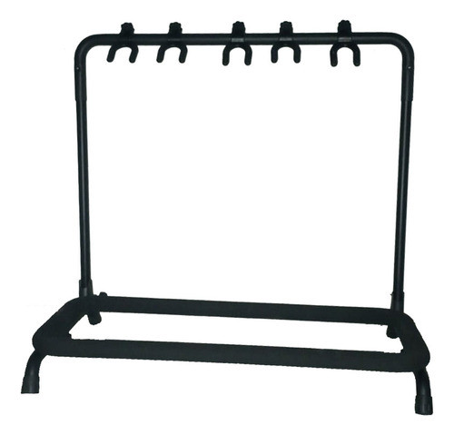 Soporte Exhibidor Para 5 Guitarras Metal Con Ruedas Gsg-x5 0