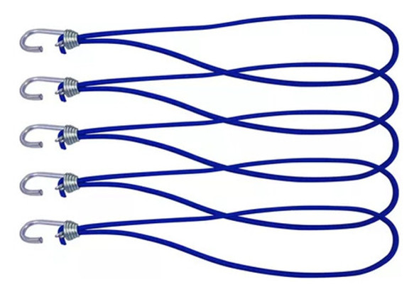 70 Gancho Extensor Elastico Corda Azul Para Lona Caminhão 0