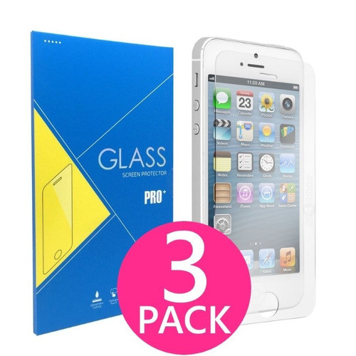 Vidrio Templado Celular Protector Glass 0,33 iPhone 5 5s X3 0