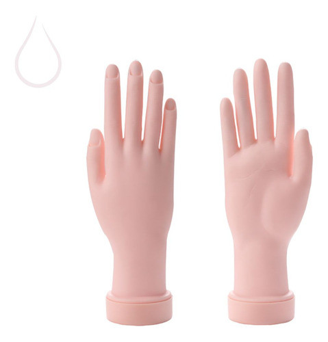 Mão Flexível Silicone Treino Alongamento Unhas Gel Polygel 0