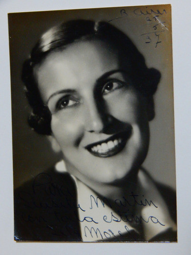 Fotografia Firmada Lely Morel Vedette Argentina 0