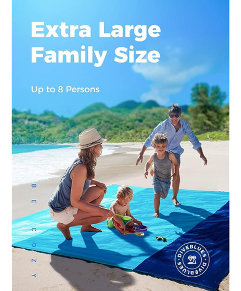 Ocoopa Diveblues Manta De Playa, Extra Grande A Prueba De Ar 1 Ocoopa Diveblues Manta De Playa, Extra Grande A Prueba De Ar 1