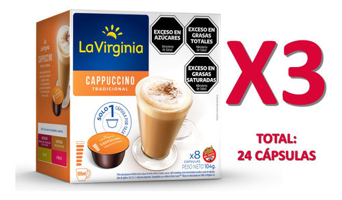 La Virginia Cápsulas Cappuccino Trad. Dolce Gusto X 24u 0