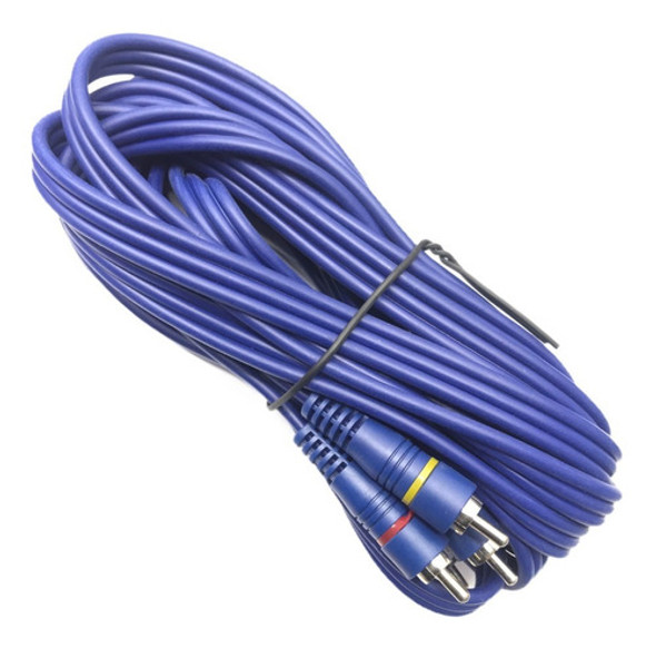 Cable Audio Video Ficha 3 Rca X 3 Rca 8 Metros Reforzado 0