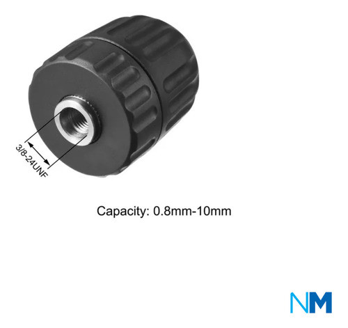 Mandril 10mm Para Taladro Lusqtoff Tal-3008 1