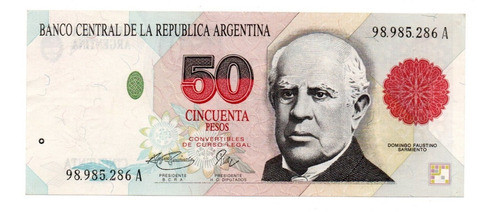 Billete Argentina 50 Pesos Convertibles 1ºd Bottero 3067 Ex+ 0
