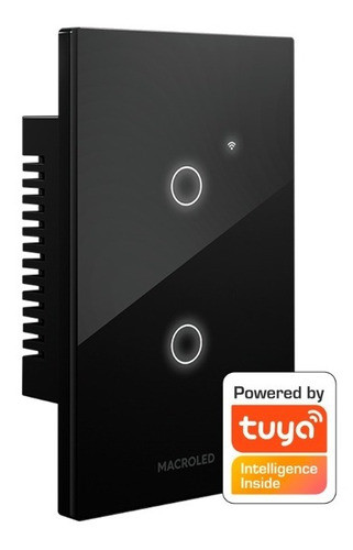 Tsx2n Tecla Smart Negro 2 Canales Ac110-240v Max 10a Macrol 1