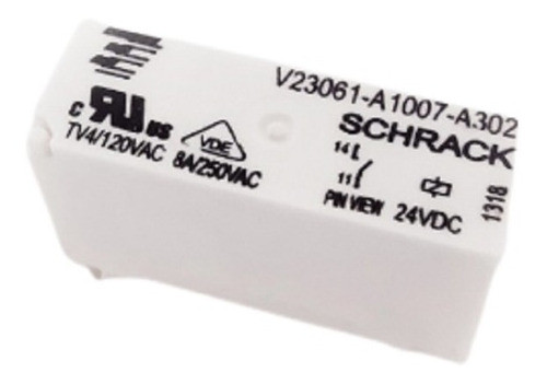 Rele 24vdc 8a Simple Inversor Spst Bobina 24vdc - Schrack 0