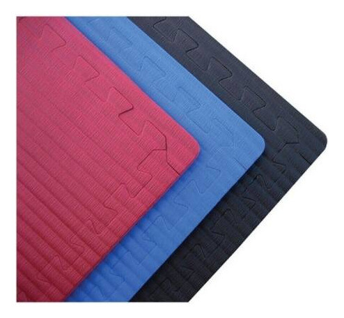 Piso Goma Eva Tatami Negro - 1 Metro De Lado - 1 Cm De Espes 1