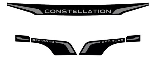 Kit Faixa Adesiva Constellation Volks Grafite Cabine Simples 1