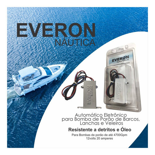 Automático Everon Náutica Para Bombas De Porão - Eletrônico 1