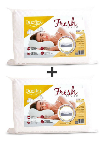 Set 2 Almohadas Cervical - Almohada Espuma Fresh Anatomica 0