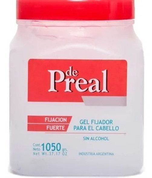 Pack 6u De Preal Gel Fijador Fijación Fuerte Pote 1050grs 0