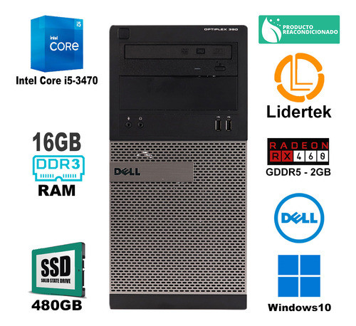 Pc Diseño Gráfico Adobe, Lightroom I5 + 16gb + 480gb Ssd 1