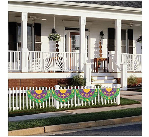 Amscan Mardi Gras Bunting Garland, 11 ' X 16 , Multicolor 1