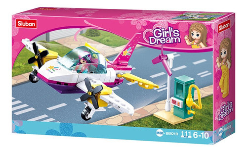 Set De Construcción Sluban Girls Dream Transportes Avión Ub 1