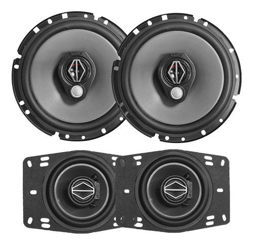 Combo Parlantes Bomber Par Bbr 6  Top + Bbr Coaxial 4  Top 0