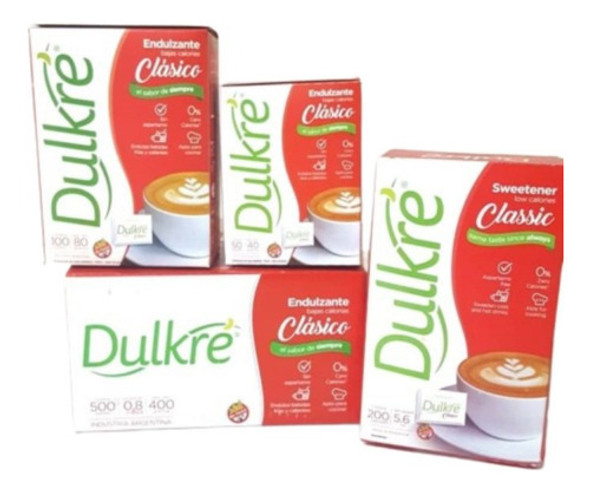 Edulcorante En Polvo Dulkre Clasico 50 Sobres 0