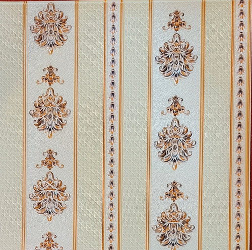 Revestimiento Adhesivo Diseño Elegante Tonos Beige Y Dorado 0