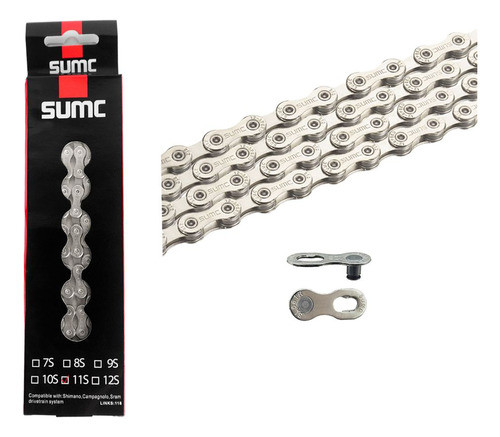 Corrente Sumc 1x10 2x10 3x10 P/ Shimano Sram Mtb Bike 0
