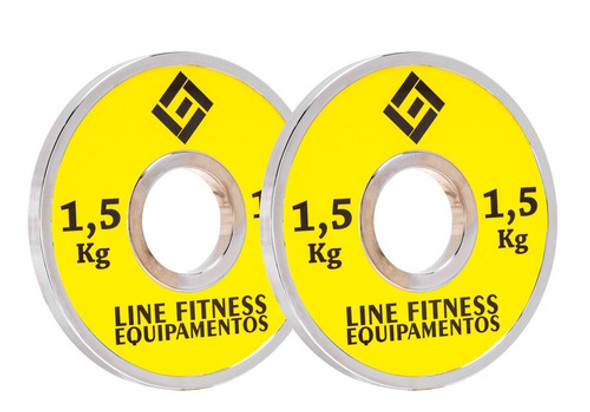 Par Anilha Fracionada Olímpica 1,5kg 1