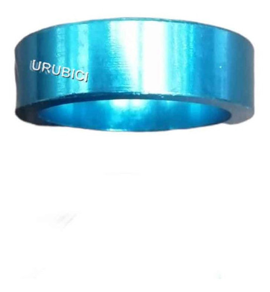 Espaciador De Aluminio Para Dirección 28.   6  X 10 Mm Azul 0