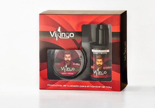 Pack De Pomada Y Shampoo Para Barba Y Bigote De Vikingo 0