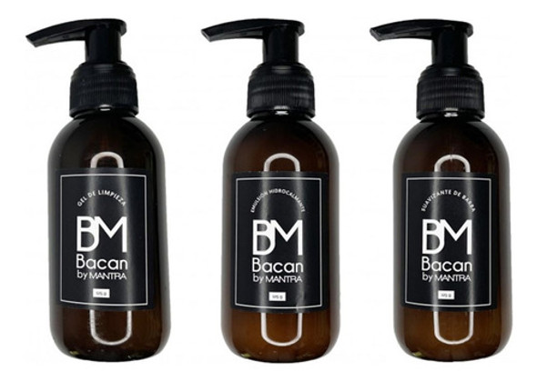 Kit Barberia Bacan By Mantra X 3 Unidades 0 Kit Barberia Bacan By Mantra X 3 Unidades 0