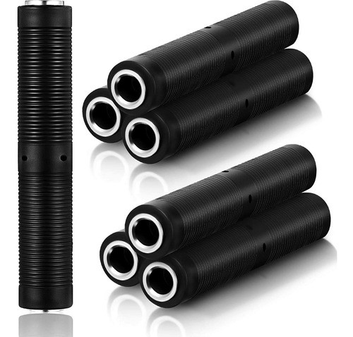 Conector De Audio Trs / Ts De 6,35 Mm, 6 Pack/negro 0