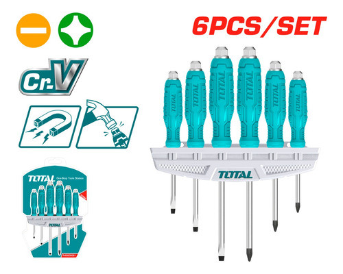 Destornilladores Impacto X6 Chato/phillips Total- Tvirtual 1