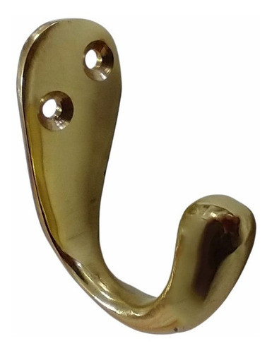 Percha Simple De Estilo Para Perchero - Bronce Pulido 0