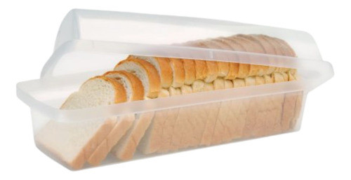 Kit 3 Porta Pão Fatiado Com Tampa Plástico Sanremo 1