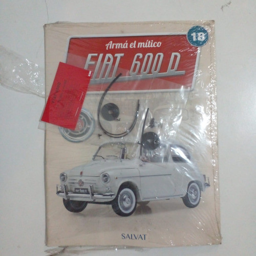 Fascículo + Pieza P/armar Fiat 600 N° 18. Nuevo 0