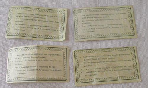 4 Tickets De Trueque, Originales, Usados! 1