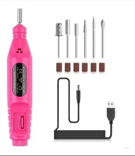 Torno Manicure Pedicura Pulidor De Uñas + Set De Fresas 0
