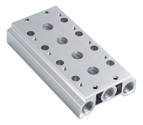 Bloco Manifold P/ Válvula 5/2 Vias P/ 4 Valvulas 1