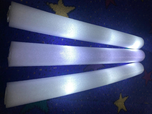 Rompecocos Led Blancos Barras Luminosas Cotillón Pack X 40 1