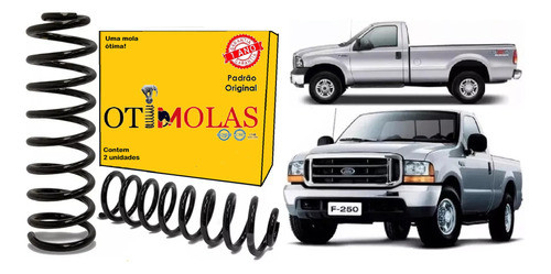 Par Mola Dianteira F250 F-250 Cabine Simples Gasolina 1999 0