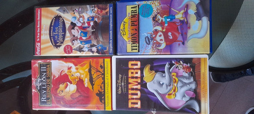 Vhs  Cassette Disney Original   Pack 4 Unidades 0