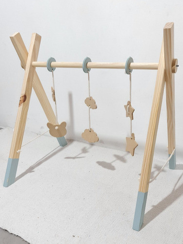 Gimnasio Para Bebe Montessori Nordico Infantil Madera 0