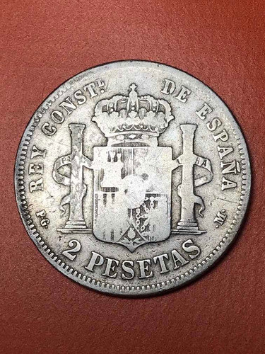 Moneda | Alfonso Xiii | 2 Pesetas | Plata 1
