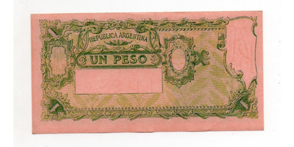 Billete 1 Peso Moneda Nacional Progreso Bottero 1839 Ex+ 1