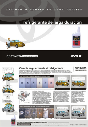 Liquido Refrigerante Toyota Original Larga Duracion 4ltrs. 1