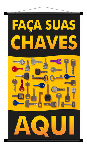 Banner Chaveiro Chaves - Lona Premium 60x35cm - 2 Unidades 0