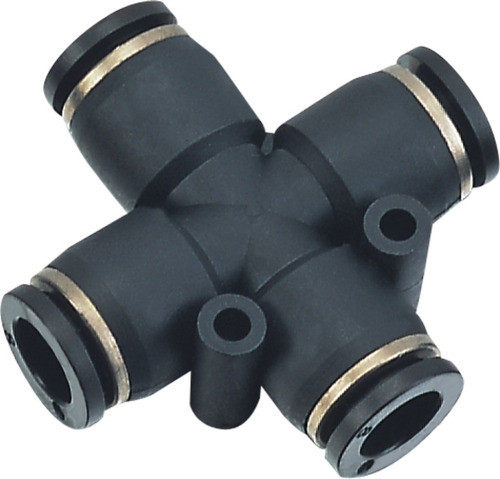 Conector Automático Cruz Para Tubo De 8 Mm 0