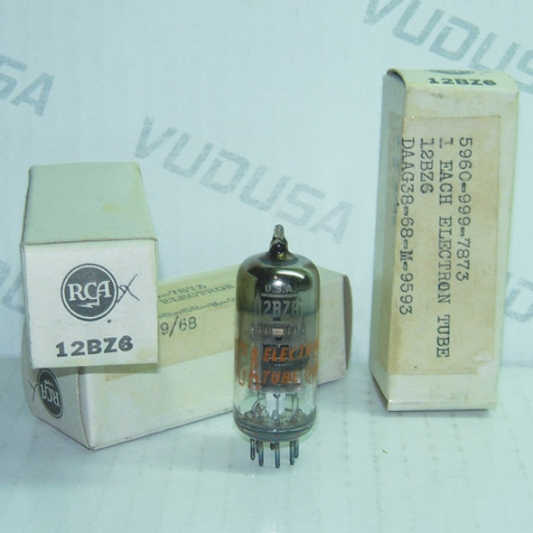Válvula Electrónica, Vacuum Tube 12bz6 Rca Drake R-4 No 6bz6 1