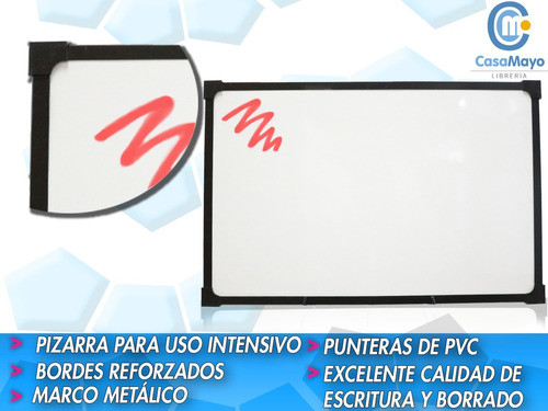 Pizarra Blanca 90x150 Con Pedestal Movible Simple Faz 1